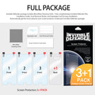 Galaxy S7 Screen Protector | Film (4P) - Four screen protector films, cleaning cloth, squeegee, and installation kit.