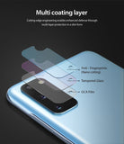 Galaxy S20 Camera Protector | Invisible Defender Glass - Galaxy S20 Camera Protector - Exploded view of multi-layer camera lens protector showing nano coating, glass, and OCA film.