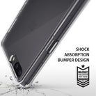 OnePlus 5 Case | Fusion - Clear protective phone case on a OnePlus 5 with a military-grade drop protection badge.