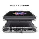 OnePlus 5 Case | Fusion - Clear phone case with open dust caps for the charging port and headphone jack.