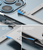 Card Holder | Slot [3 Cards] - Light gray card holder features a staircase stopper, fall-out prevention, and anti-scratch barrier.