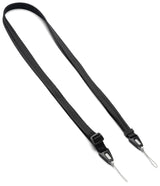 Shoulder Strap | Black / Neon Orange - Black adjustable fabric strap with two quick-release connectors and thin loops.