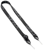Shoulder Strap | Lettering - Black woven strap with white repeating Ringke logo and two adjustable attachment loops.