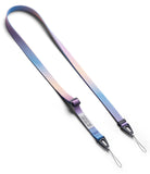 Shoulder Slim Strap - Adjustable phone lanyard with a blue and purple gradient nylon strap and black attachment loops.