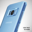 Galaxy S8 Plus Case | Slim - Frost blue slim phone case on a Galaxy S8 Plus showing the camera cutout and side buttons.