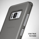 Galaxy S8 Plus Case | Slim - Frost gray slim case on a Galaxy S8 Plus showing the camera cutout and side buttons.
