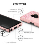 Galaxy S9 Plus Case | Slim (Cherry Blossom) - Pink phone case with cherry blossom pattern highlighting design features.