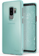 Galaxy S9 Plus Case | Slim - Frost mint slim case on a Samsung Galaxy S9 Plus showing the back and front screen.