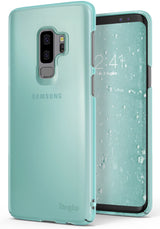 Galaxy S9 Plus Case | Slim - Frost mint slim case on a Samsung Galaxy S9 Plus showing the back and front screen.