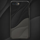 iPhone 8 Plus / 7 Plus Case | Wave - Matte black phone case with a layered, flowing wave design and subtle Ringke logo.