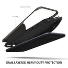 iPhone 8 Plus / 7 Plus Case | Wave - Exploded view of a dual-layer phone case showing flexible TPU and hard PC components.