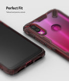 Redmi Note 7 / 7 Pro Case | Fusion-X - Ruby red protective phone case with precise cutouts for camera and fingerprint sensor.