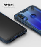 Redmi Note 7 / 7 Pro Case | Fusion-X - Blue translucent protective phone case with precise camera and port cutouts.