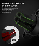Power Clip Air Vent Car Mount [2 in 1] - Close-up of car mount clip with highlighted TPU material for scratch protection.