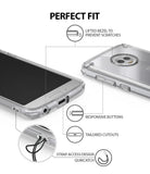 Moto G6 Case | Fusion - Clear phone case features showing lifted bezels, responsive buttons, tailored cutouts, and strap hole.