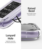 iPhone 11 Case | Fusion Design - Clear phone case showing a lanyard hole and raised bezels for screen protection.