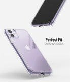 iPhone 11 Case | Fusion - Clear protective case on a purple iPhone 11 showing precise cutouts and a perfect fit.