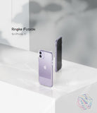 iPhone 11 Case | Fusion - Two clear Ringke Fusion cases displaying a purple iPhone 11 on a white surface with soft shadows.