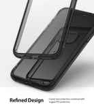 iPhone 11 Case | Fusion - A transparent, smoke-black protective phone case shown in two parts against a white background.
