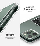 iPhone 11 Pro Case | Fusion Design - Clear phone case highlighting responsive side buttons and raised camera protection.