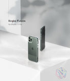 iPhone 11 Pro Case | Fusion - Two clear iPhone 11 Pro cases displayed on a white surface against a soft, abstract background.