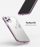 iPhone 11 Pro Case | Fusion - Lavender transparent phone case shown from front and back angles with precise port cutouts.