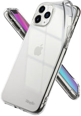 iPhone 11 Pro Case | Air - Two clear, slim protective cases shown from front and back angles against a white background.