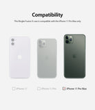 iPhone 11 Pro Max Case | Fusion-X Design - Compatibility chart showing iPhone 11, 11 Pro, and 11 Pro Max with a checkmark for the 11 Pro Max.