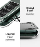 iPhone 11 Pro Max Case | Fusion Design - Clear phone case showing lanyard hole and raised bezel for screen protection.