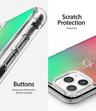 iPhone 11 Pro Max Case | Fusion Design - Clear phone case showing responsive side buttons and raised camera protection.