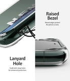 iPhone 11 Pro Max Case | Fusion Design - Close-up of clear phone case showing lanyard hole and raised screen bezel.