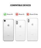 iPhone XR Case | Air-S - Compatibility chart showing iPhone XR with a checkmark and iPhone XS/XS Max with red X marks.