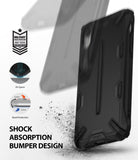 iPhone XR Case | Dual-X [DX] - Black rugged phone case with military-grade drop protection, air space corners, and raised bezels.