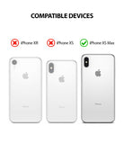 iPhone XS Max Case | Dual-X [DX] - Compatibility chart showing iPhone XR and XS marked with red X and XS Max with green check.