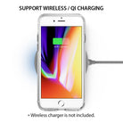iPhone 8 Plus / 7 Plus Case | Fusion - Clear phone case on a wireless charging pad showing 60% battery charge.