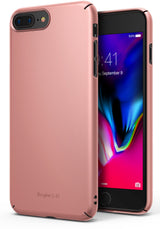 iPhone 8 Plus / 7 Plus Case | Slim - Rose gold slim phone case showing the back and front of an iPhone 8 Plus.