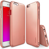 iPhone 6s Plus Case | Slim - Rose gold slim protective cases shown from front, back, and bottom angles on an iPhone.