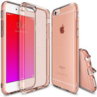iPhone 6s / 6 Case | Air - Rose gold transparent protective phone case shown from front, back, and side angles.