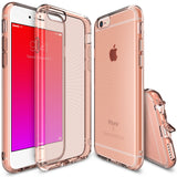 iPhone 6s / 6 Case | Air - Rose gold transparent protective phone case shown from front, back, and side angles.