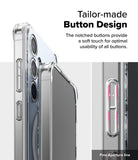 Galaxy S24 FE Case | Fusion Magnetic - Close-up of clear phone case buttons with highlighted notches for tactile feedback.