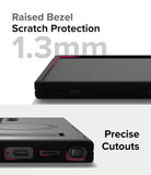 Galaxy S24 Ultra Case | Alles - Close-up of phone case showing 1.3mm raised screen bezel and precise port cutouts.