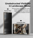 Galaxy S24 Ultra Screen Protector | Privacy Dual Easy Film - Privacy screen showing dark portrait and clear landscape.
