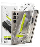 Galaxy S24 Ultra Screen Protector | Easy Slide Tempered Glass - Installation frame and glass for Galaxy S24 Ultra.