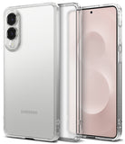 Galaxy S25 Edge Case | Fusion Matte - Clear matte phone case shown from back and front views on a Samsung Galaxy S25.