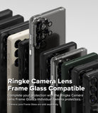 Galaxy S25 Ultra Case | Alles - Multiple Galaxy S25 Ultra phones in various cases with individual black camera lens protectors.