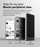 [Bundle] Galaxy S25 Ultra | Fusion-X Magnetic - Three phones showing privacy screen visibility at 0, 28, and 40 degrees.