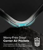 Galaxy S25 Ultra Case | Fusion-X Magnetic - Close-up of a phone case corner highlighting internal air pockets.
