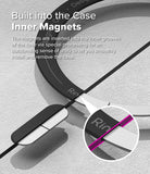 Galaxy S25 Ultra Case | Fusion Bold Magnetic - Close-up of magnets embedded into the inner groove of a phone case.