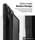 Galaxy S25 Ultra Case | Onyx Magnetic - Close-up of phone case buttons with notched lines for tactile feedback.