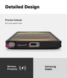 Galaxy S25 Ultra Case | UX Magnetic - Close-up of phone case bottom showing precise port cutouts and charging compatibility.